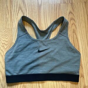 Nike grey racerback sports bra